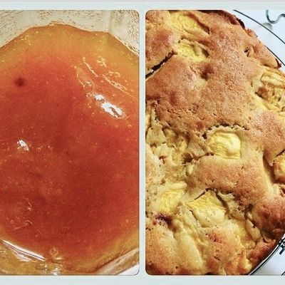 #Recette : confiture de nectarine et cake aux nectarines