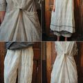 MLLE LUDIVINE : Robe tablier madras pantalon madras chemise en voile de coton EWA IWALLA