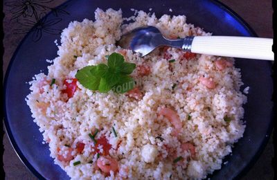 Taboulé saumon et crevettes