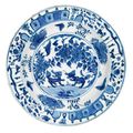 A blue and white dish for the Portuguese Market. Ming Dynasty, Wanli Period