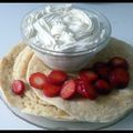 Pancakes Hollandais, fraises et chantilly