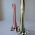 Duo de vases soliflores en verre