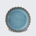 A Jun blue-glazed 'Chrysaanthemum' dish, Northern Song-Jin dynasty (960-1234)