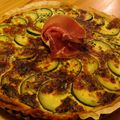 Tarte courgettes et coulommiers 