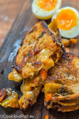 Grilled cheese kimchi cheddar