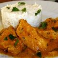 BLANC DE POULET au lait de coco/curry/citronnelle