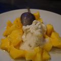 SORBET à la Banane et Dés de Mangue