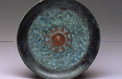 Bronze Buckle Ornament Inlaid with Malachite, Dian Kingdom, South West China, 2nd-1st century B.C.E.