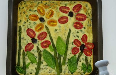 Quiche sans pâte aux asperges