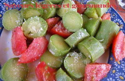 courgette trompette en salade