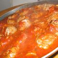 Boulettes de boeuf à la sauce tomate