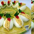 Œufs farcis à la crème de saumon