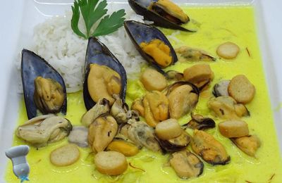 Crème de moules au safran
