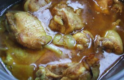 Tajine de poulet pruneaux amandes