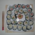 Mes 1ers maki-sushis