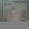 N°384 - Robe Bébé + N° 384 Bis Robe