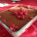 Tiramisu aux framboises et aux spéculoos