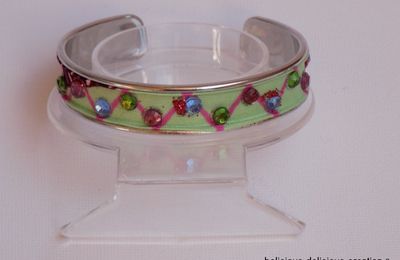 Original Bracelet !! WAXSTAR !! Multicolour en tissu wax et metal argente Taille Unique belicious-delicious-creation