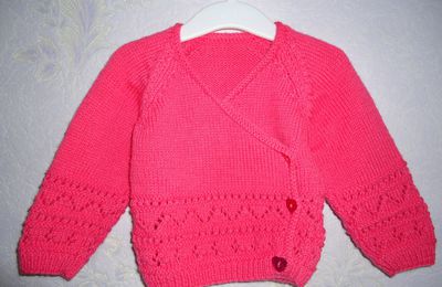 Gilet Fushia pour Bébé 