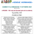 Annonce de l'Etoile de Normandie: Vendue Normande exceptionnelle à Rouen les 10 et 11 octobre 2020