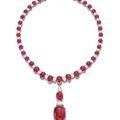 Important ruby and diamond necklace, Bulgari