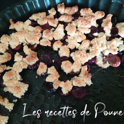 Crumble cerises
