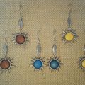 boucles d'oreilles "soleil"