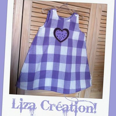 Robe Trapèze à Carreaux