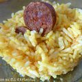 Riz safrané au chorizo 