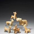 A group of six Syrian terracotta animals - Circa 1st Millennium B.C.