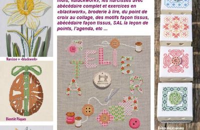 Magazine "Plaisir de broder" n° 32 - Mars/Avril 2014