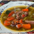 Soupe aux lentilles et andouille du Val d'Ajol 