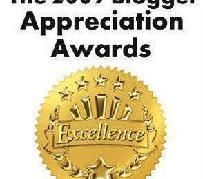 The 2009 blogger appreciation awards