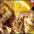 Poulet orange, sirop d'Erable et moutarde ancienne