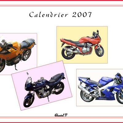 Calendrier Motos  2007