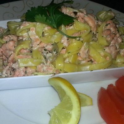 Tagliatelles au saumon 