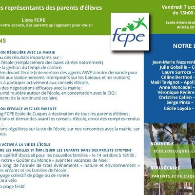 Elections des délégués de parents d'élèves - 2016/2017