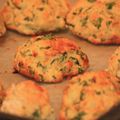 blue cheese and spinach scones