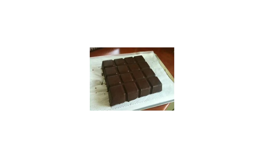 Le Croustifondant noir et blanc (gateau tablette de chocolat)