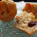 Muffins Epicés Poires Cranberries