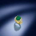 A Colombian emerald and diamond ring, by Cartier