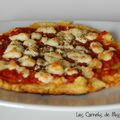 Socca garnie ou pizza méditerranéenne, sans gluten