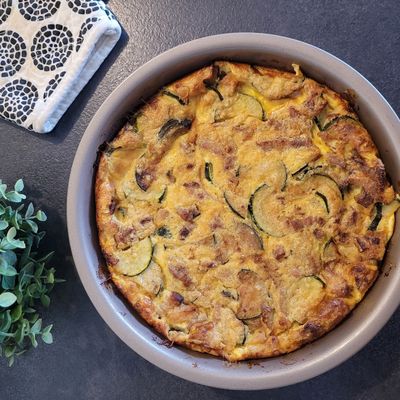 ...Quiche légère sans pâte aux courgettes... (Cathytutu)