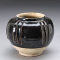 A brown glazed stoneware jar. Northern Song/Jin