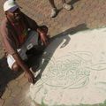 Les vanuatais et le dessin sur le sable