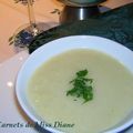 Velouté de céleri aux pommes, sans gluten et sans lactose