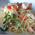 Spaghettis aux Langoustines et à l'Estragon