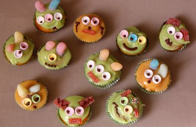 Minis cupcakes extra-terrestres 