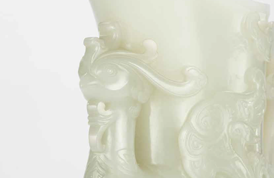 Magnificent imperial white jade vessel leads the Hong Kong fine Chinese ceramics and works of art sale