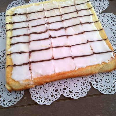 Gâteau au citron et son glaçage façon mille-feuille